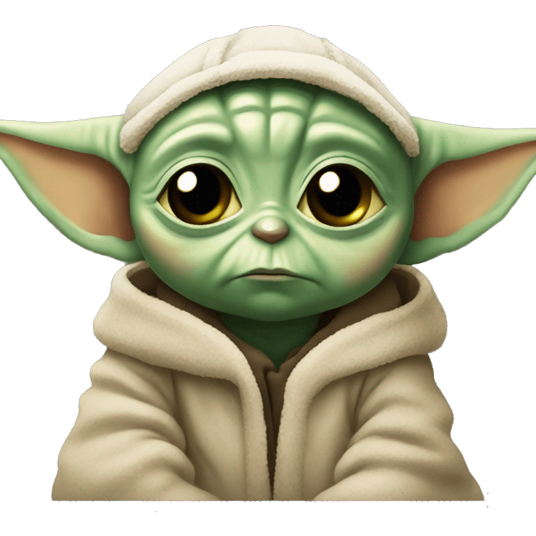 Sad baby yoda  emoji