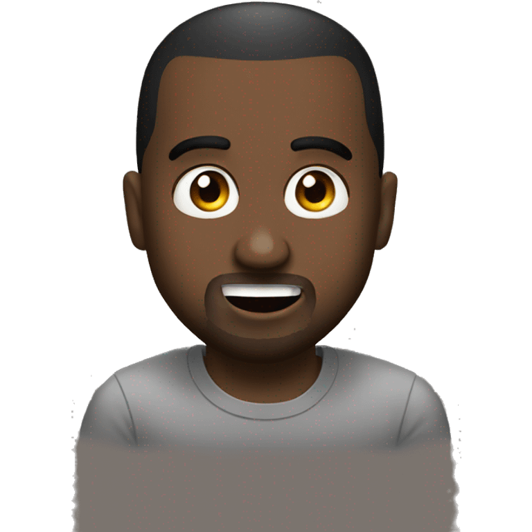 kanye west having fun emoji