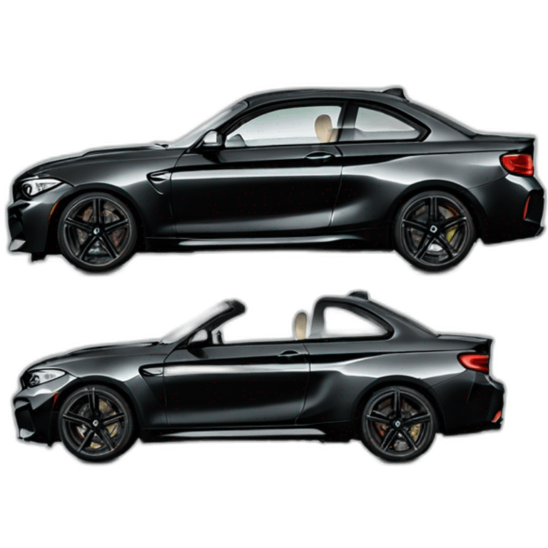 BMW m2 full black  emoji