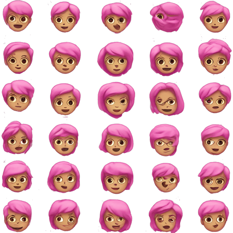 Pink emojis emoji