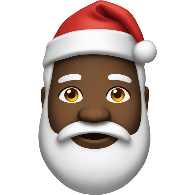 fat fat fat black santa emoji