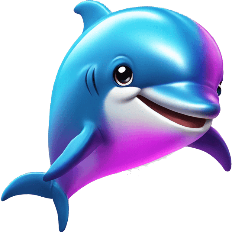 Lisa Frank dolphin  emoji