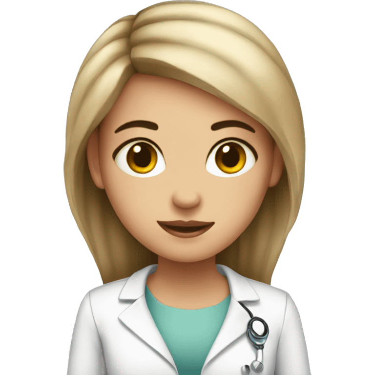 Girl in dermatologist  emoji