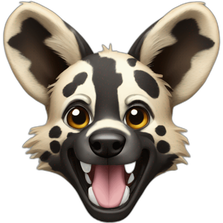 african wild dog emoji