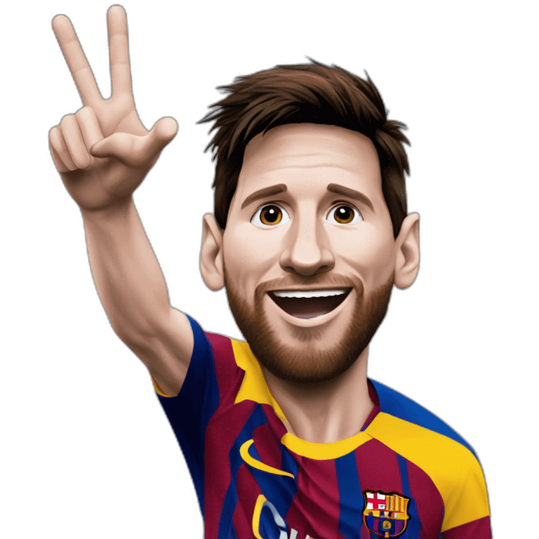 Messi als een geit emoji