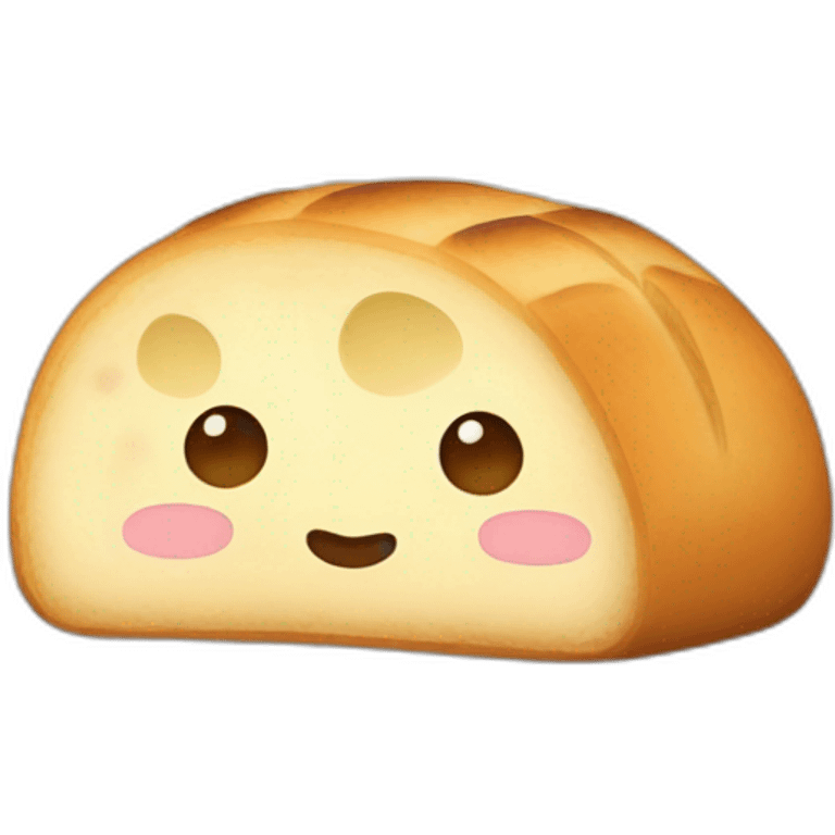 kawaii bread emoji