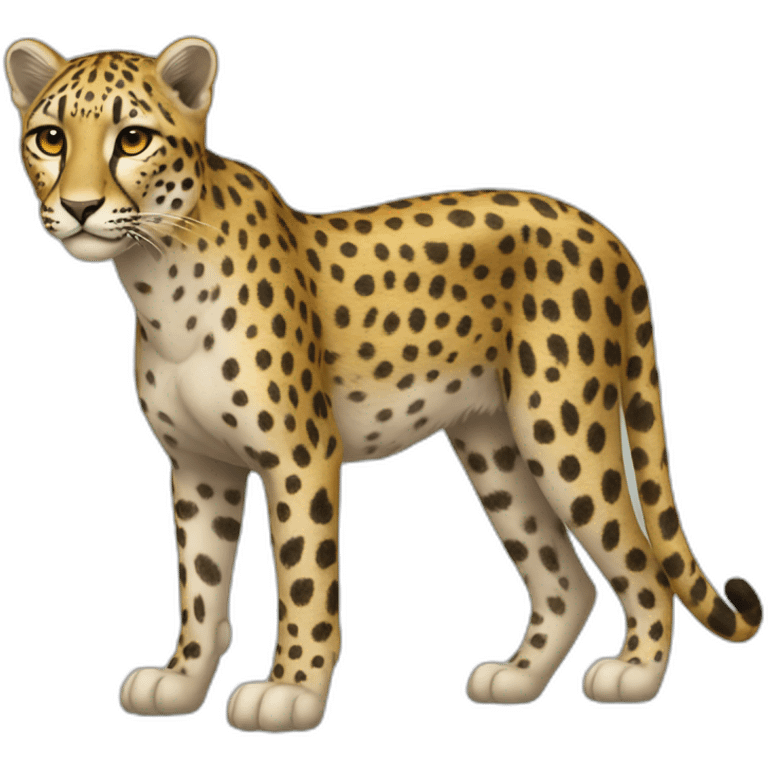 Guépard debout de profil emoji