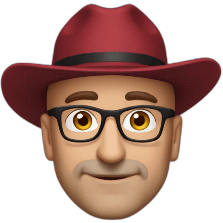 stanley tucci wearing a mitre cardinal hat emoji