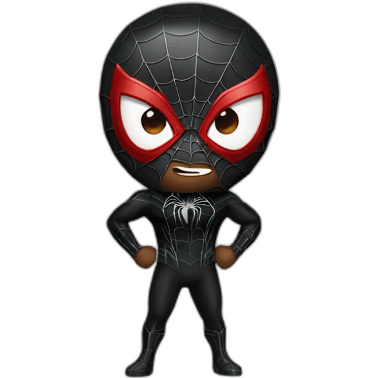 Spider man with black suit emoji