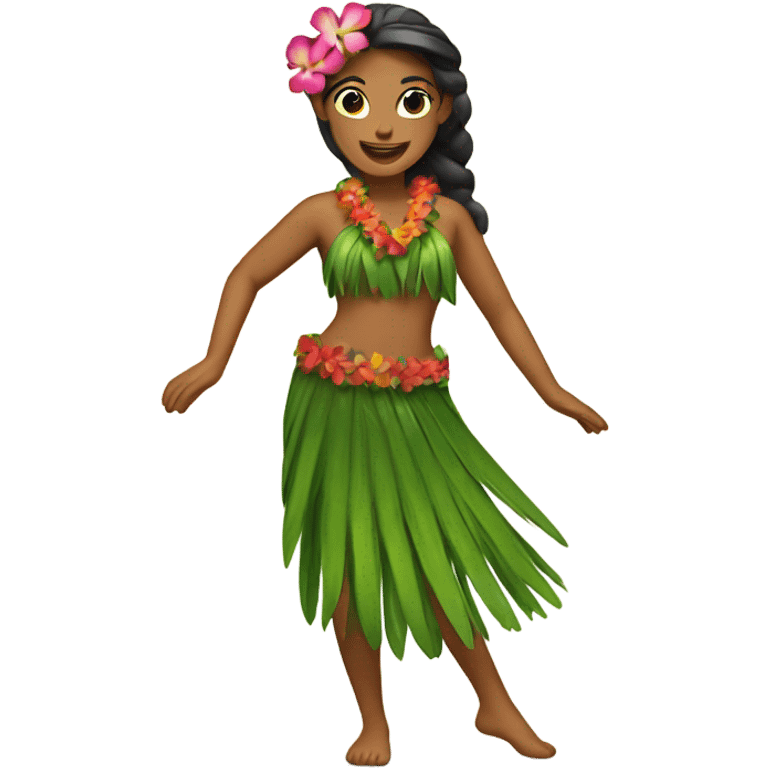 Hawaiian hula dancer  emoji