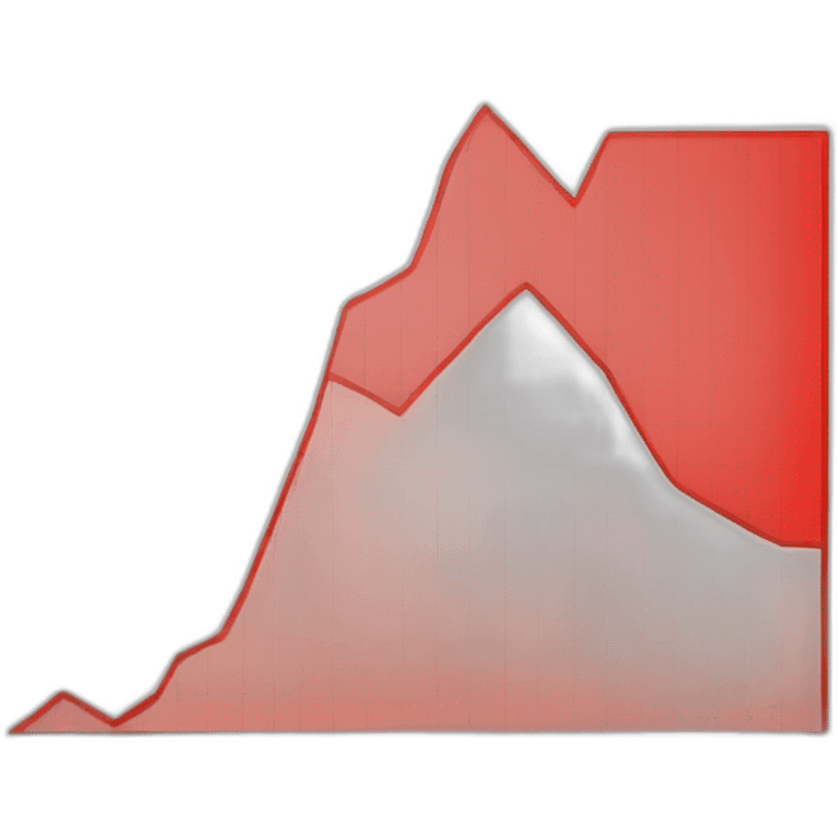 big chart increasing red diagram emoji