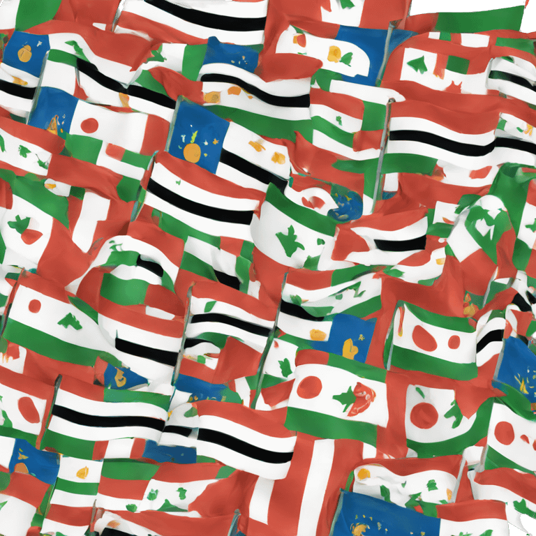 A flag that includes the flags of all the Levant  emoji