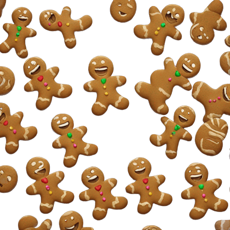 Gingerbread man emoji