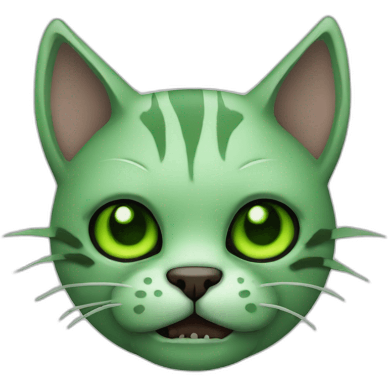 zombie-cat-green emoji