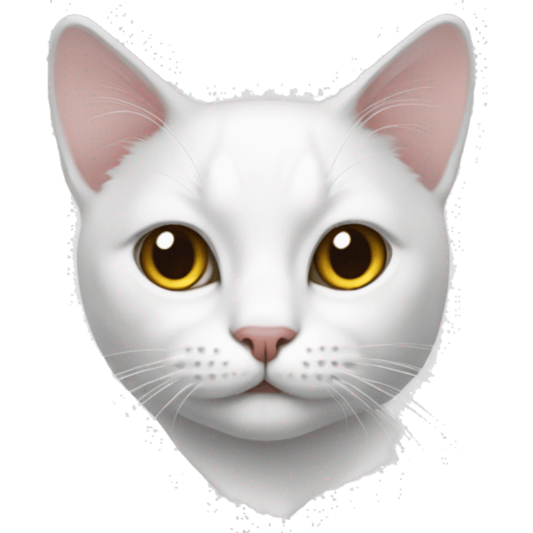 Cat white emoji