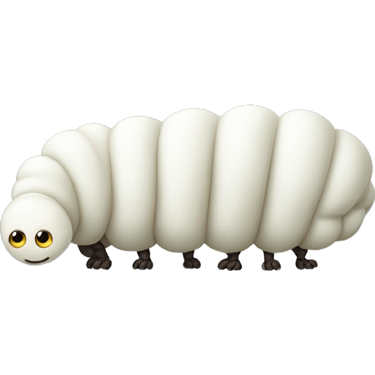 fat white caterpillar emoji