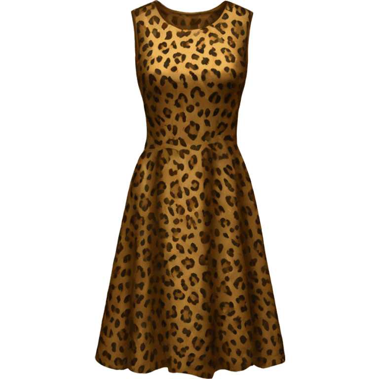 leopard print dress emoji