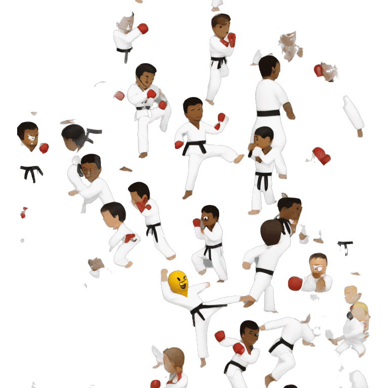 Taekwondo Sparring match emoji