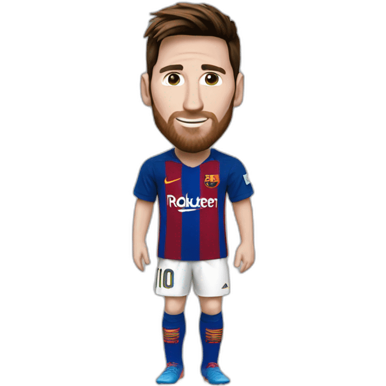 messi montre son maillot de foot emoji