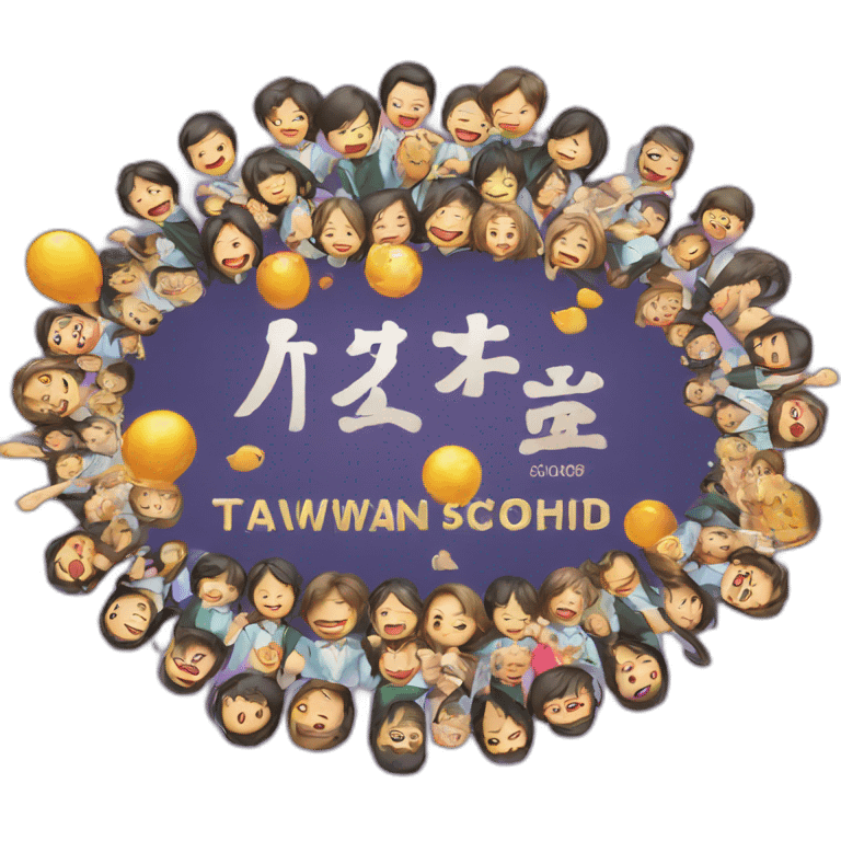 Taiwan school reunion logo emoji