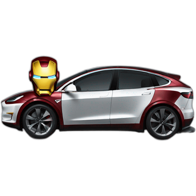 iron man en tesla emoji