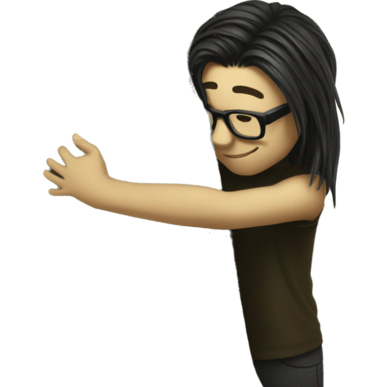 Skrillex hugging a tree emoji