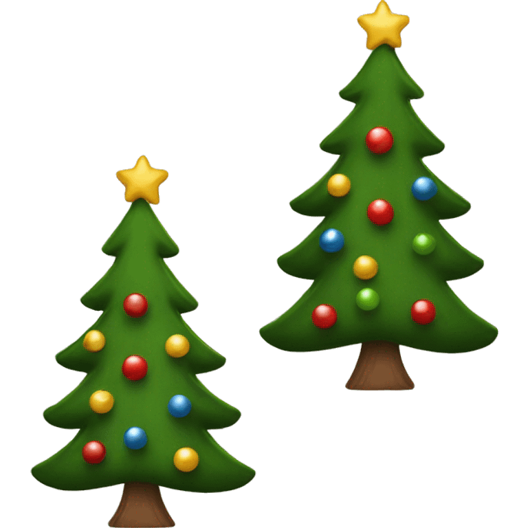 A Scottish themed Christmas tree emoji