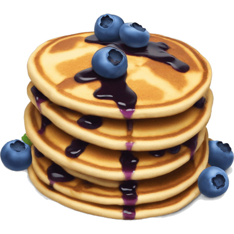 Blueberry pancakes stack emoji