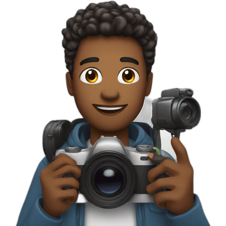 youtuber with camera in hand emoji