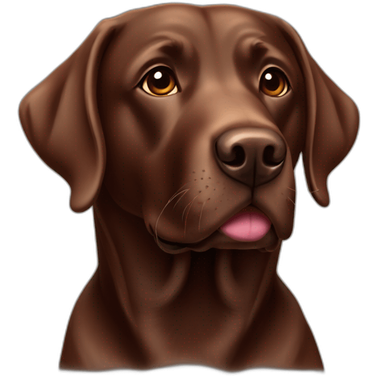 chocolate labrador  emoji