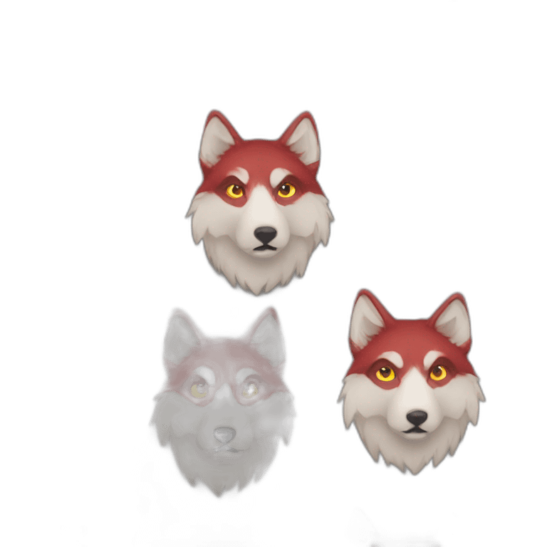 wolf red emoji