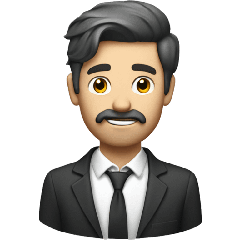 un emoji masculin avec barbichette avec des billets qui tombe emoji