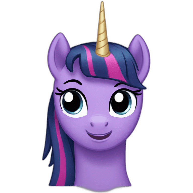 Twilight Sparkle , A horn in the middle of the head emoji