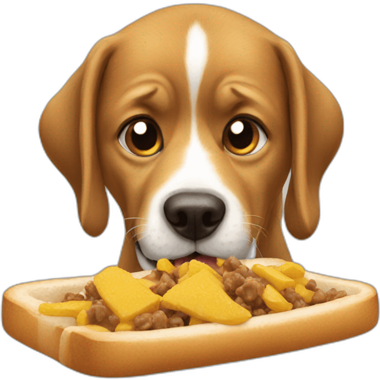 dog eating  emoji