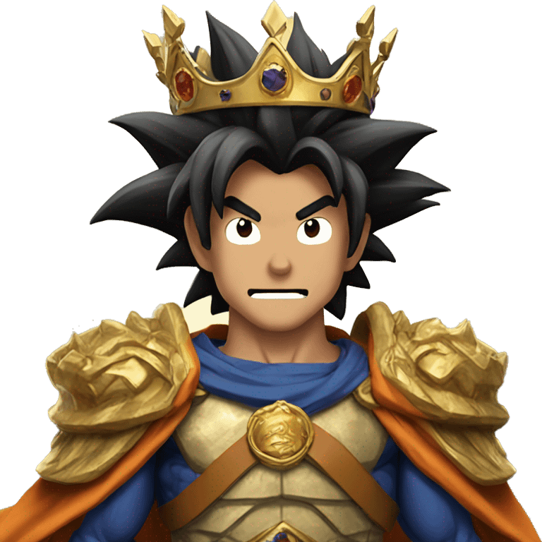 Goku as a king emoji