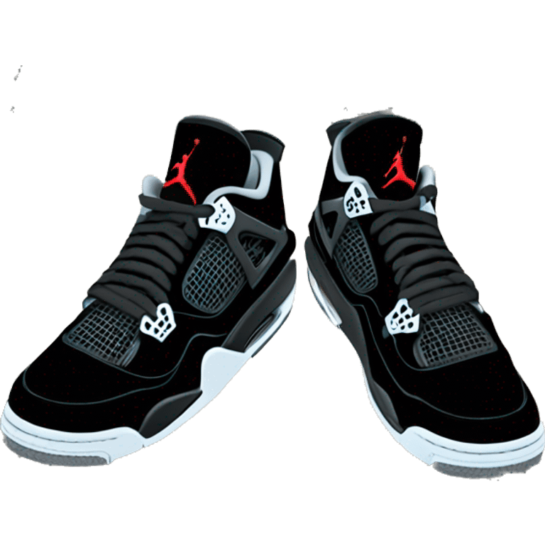 Jordan 4 black cats emoji