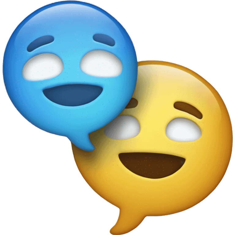 Two "..." chat bubbles  emoji