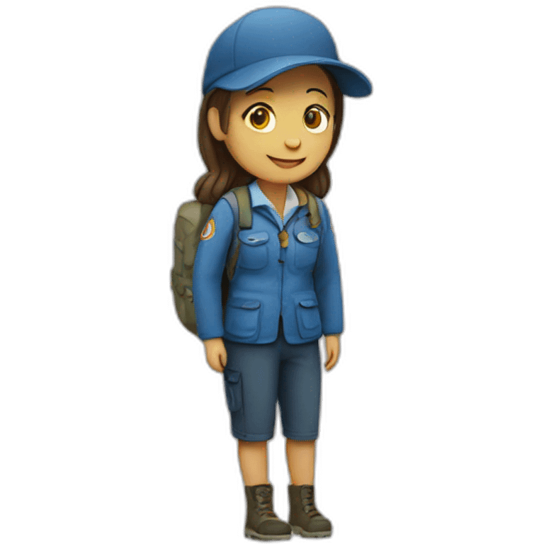 Girl guide turistic emoji