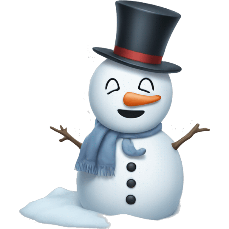 Comforting snowman  emoji