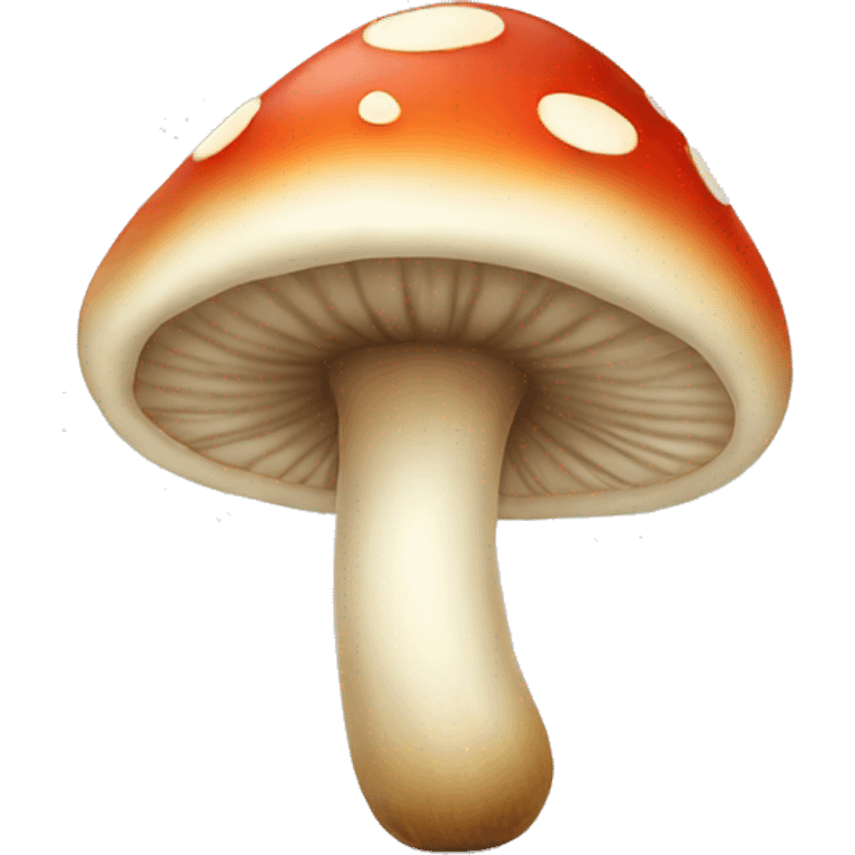 Smiling mushroom emoji