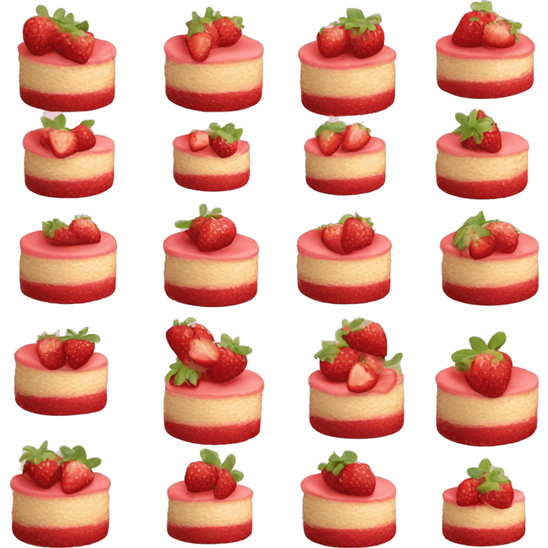 strawberry short cake emoji