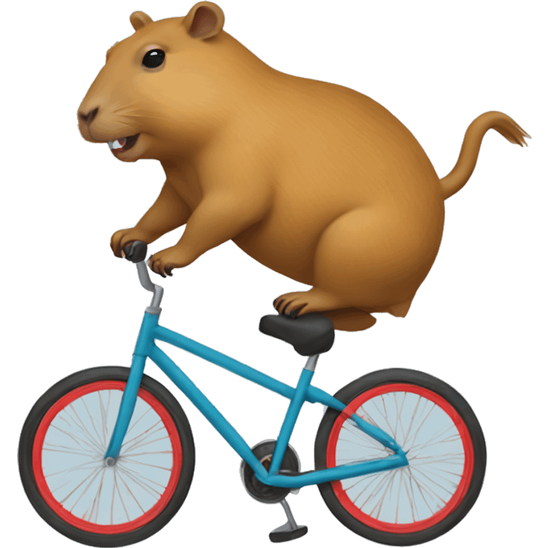 capybara riding a unicycle emoji