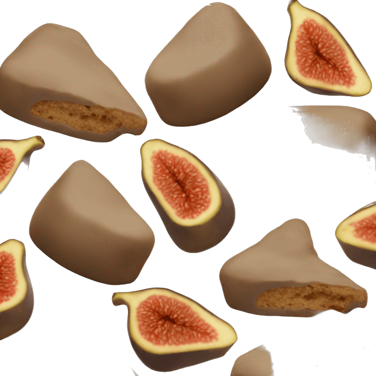 A fig pudding emoji