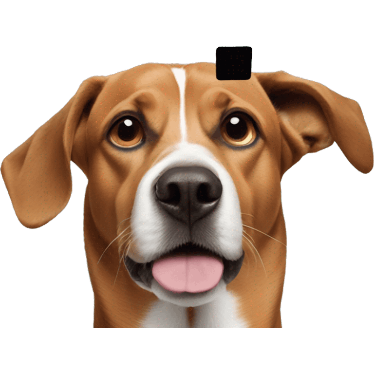 question mark on dog’s head emoji