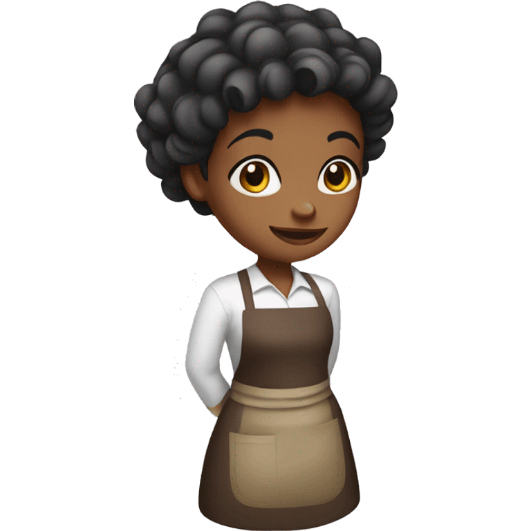 Girl wearing apron  emoji