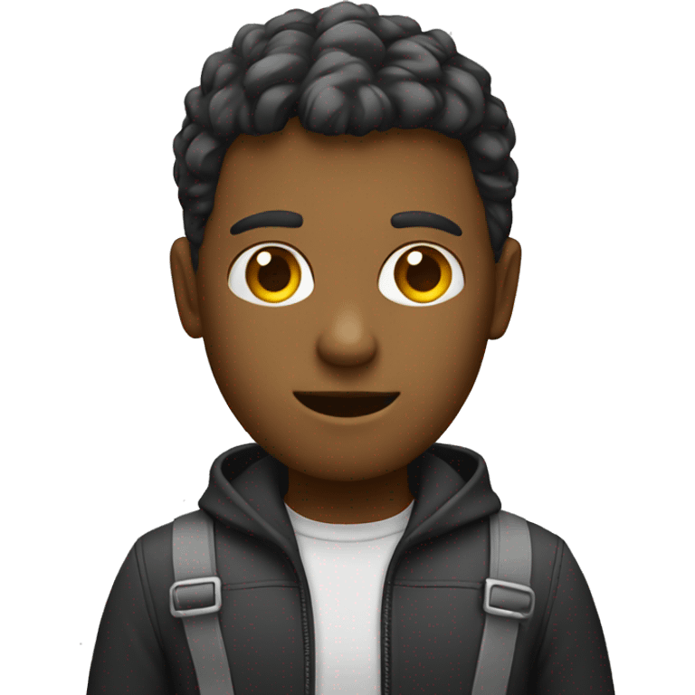 coder with a blank emoji