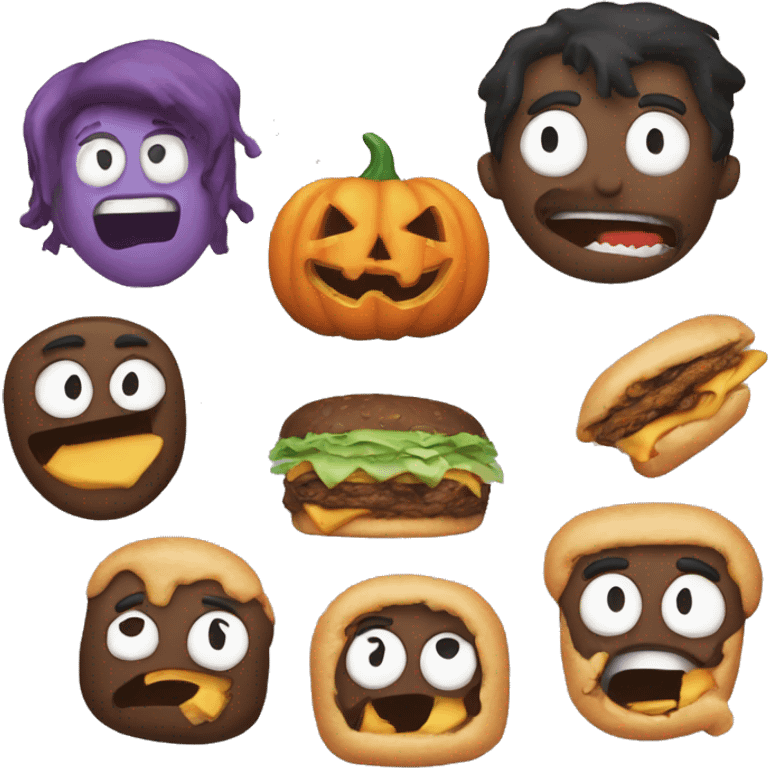 Halloween used to be scary now it’s just 🍔 and 😟s emoji