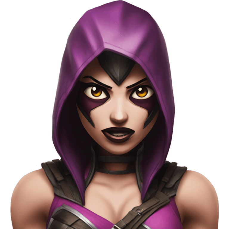 frightened Mileena Mortal Kombat X emoji