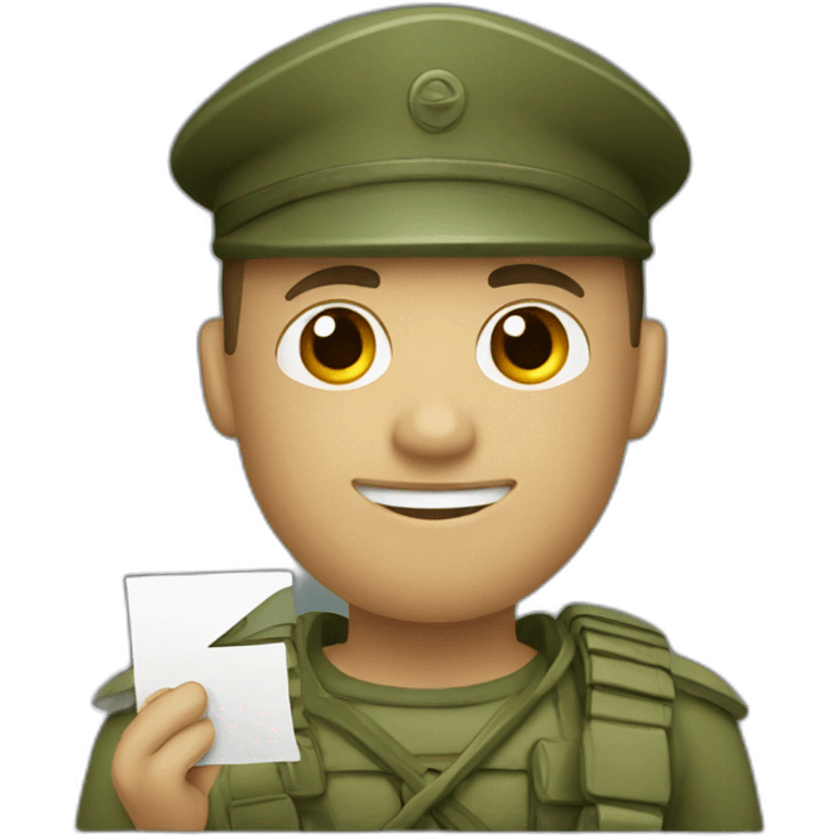 soldier with letter z emoji