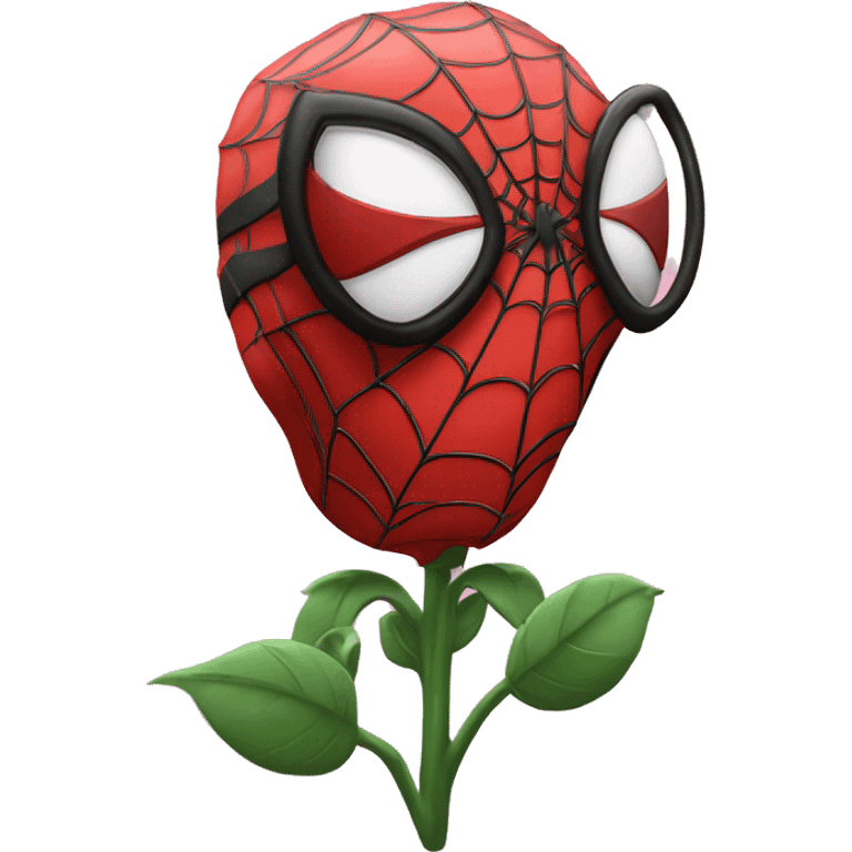 spiderman con un ramo de rosas emoji